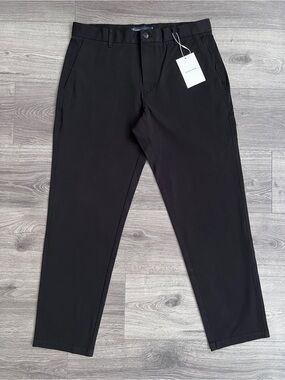 EVERLANE Mens Perfect Straight Chino Pants Size 33x29 Black Minimalist Preppy